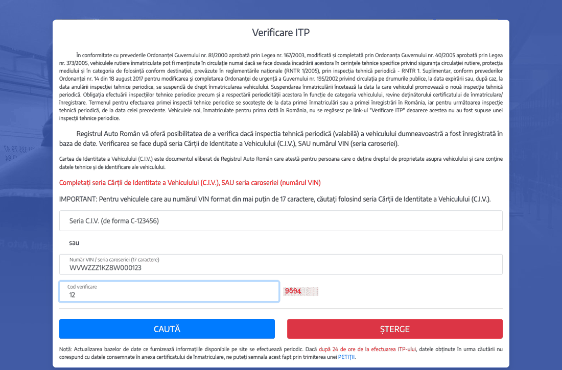 Completează codul captcha