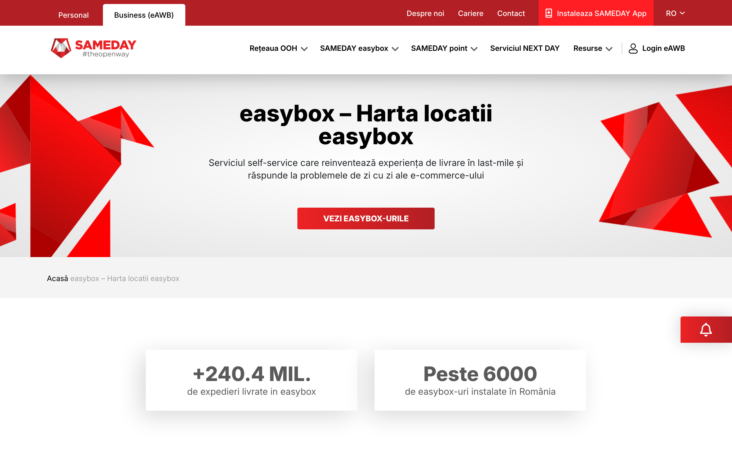 Pentru easybox: așteaptă SMS-ul cu codul